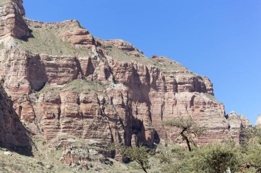 Gheralta'da kumtaşı oluşumu, Kuzey Etiyopya.