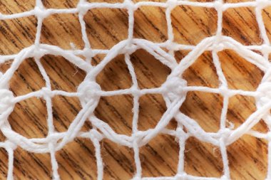 Bir Bobbin dantel çalışma makro fotoğraf