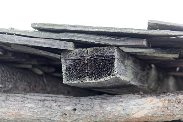 Detail of an old wood roof — Stock Photo, Image