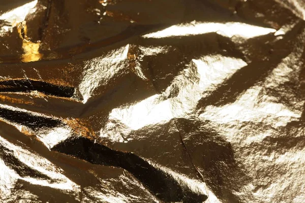 Surface of gold foil — Stock Photo, Image