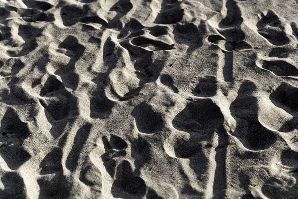 Traces in white sand — Stock Photo, Image