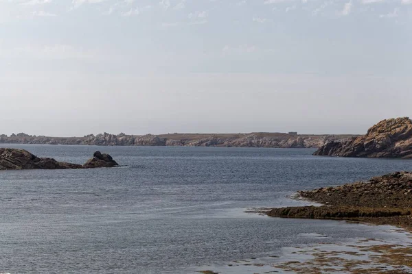 Paisaje Isla Ouessant Septentrional Roc Vugale Bretaña Francia — Foto de Stock