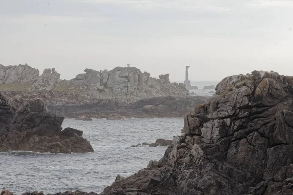 Roca Niebla Pointe Pern Ouessant Island Bretaña Francia — Foto de Stock