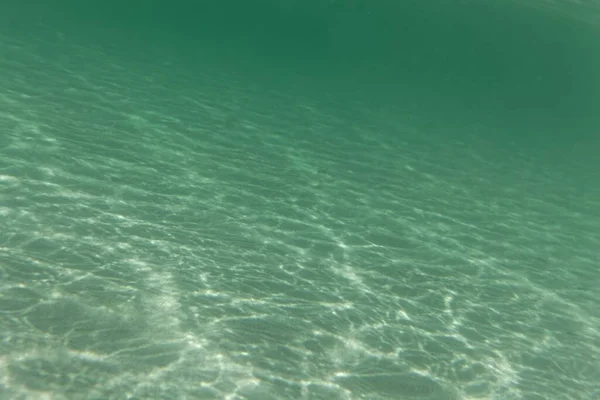 Unterwasser Foto Von Hellen Texturen Einem Sandstrand — Stockfoto