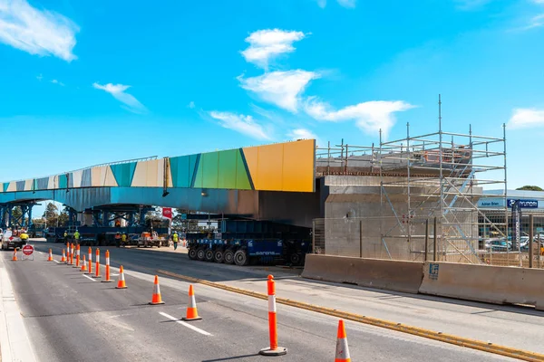 Adelaide Australia September 2018 Ayliffes Road Darlington Largest Bridge Progress — Stock Photo, Image