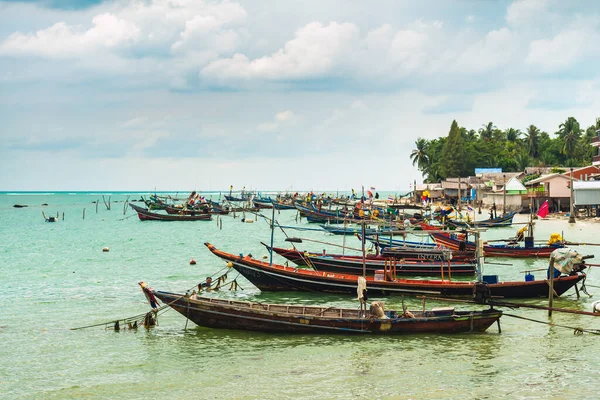 Koh Samui Tailandia Enero 2020 Barcos Pesca Tailandeses Cola Larga — Foto de Stock