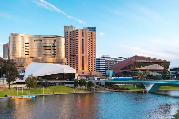 Adelaide Jižní Austrálie Září 2020 Adelaide Cbd Panorama Novou Budovou — Stock fotografie