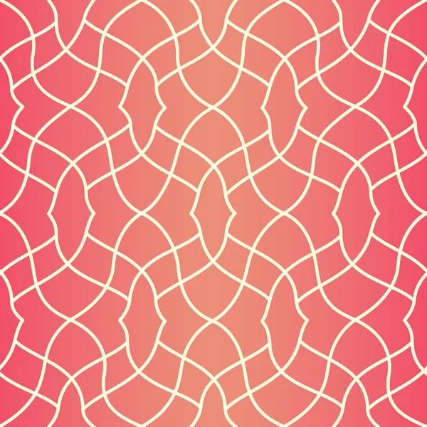 Nahtloses Muster miteinander verflochtener Linien. — Stockvektor