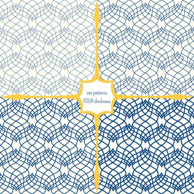 Farklı kalınlıkta çizgilerinden oluşan bir ızgara.