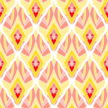 Parlak rhombic Dikişsiz desen Tekstil ve baskı için.