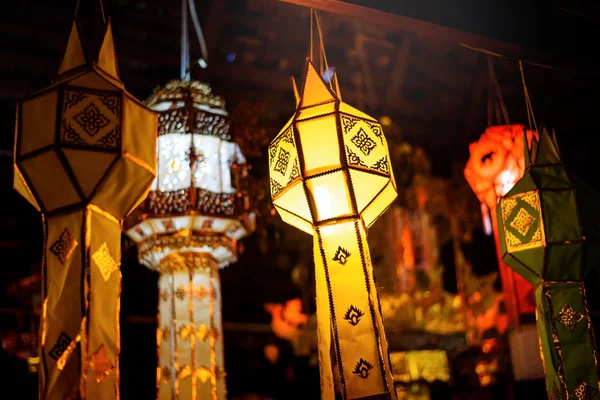 Close Asian Hanging Lanterns — Stock Photo, Image