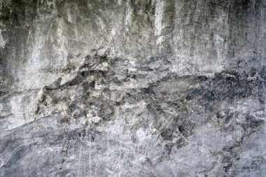 Eski çatı katı beton duvar arkaplan grisi metin için boşluk