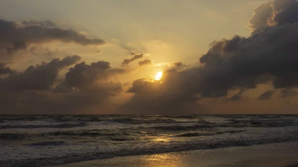 Paisagem Nascer Sol Pôr Sol Mar Songkhla — Fotografia de Stock