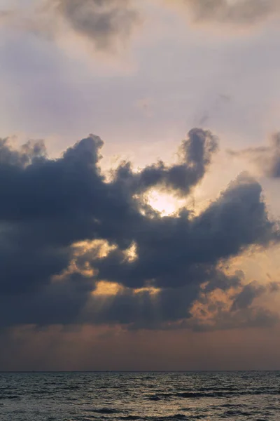 Paisaje Amanecer Atardecer Mar Songkhla — Foto de Stock