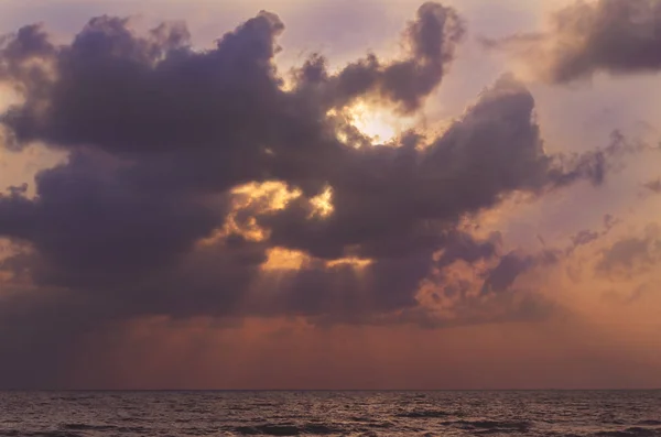 Paisaje Amanecer Atardecer Mar Songkhla — Foto de Stock