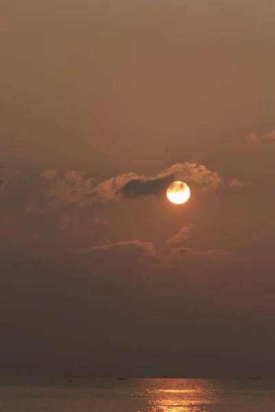 Imagem Pôr Sol Nuvens Chuva — Fotografia de Stock