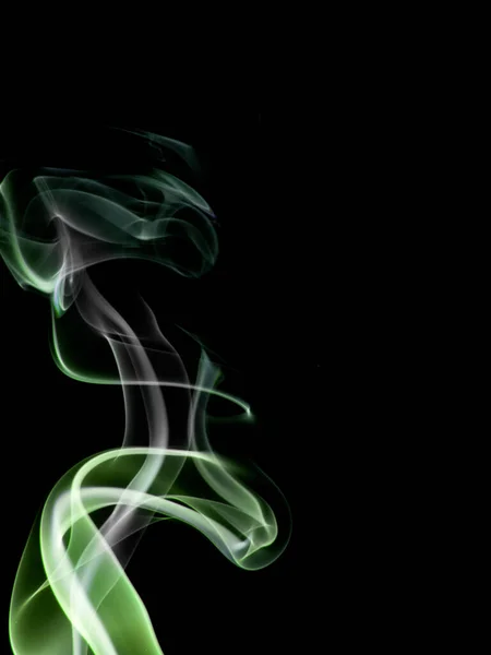 Foto Abstrata Fumaça Fluindo Criando Várias Formas Interessantes — Fotografia de Stock