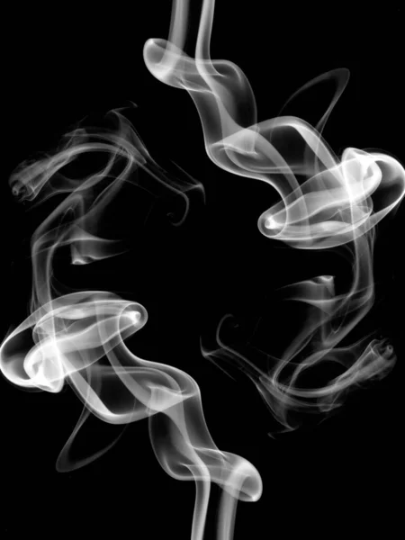 烟雾流动的抽象图片 并产生各种有趣的形状 — 图库照片