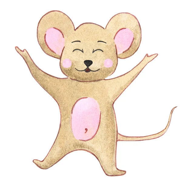 Акварельний малюнок мишей — стокове фото
