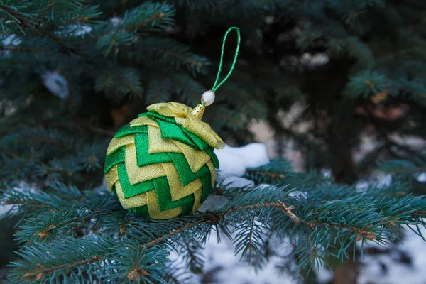 green Christmas ball