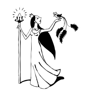 İş yerinde hayal kadın Printyoung ofis