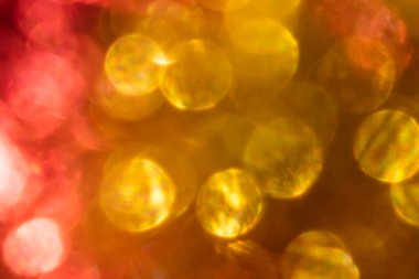 İrridescent renkli bokeh arka plan, parlayan daireler.