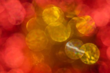 Kırmızı ve altın bokeh arka plan