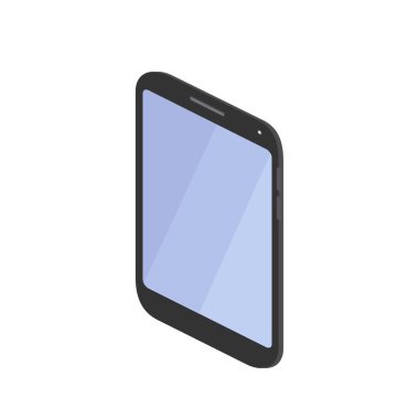 siyah üzerine beyaz izole smartphone