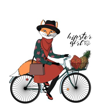 Şık vintage kıyafeti VI sürme güzel genç hippi kız