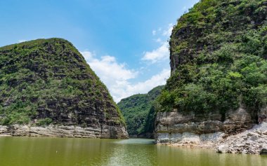 Prado barajı L sular altında manzara görünümü