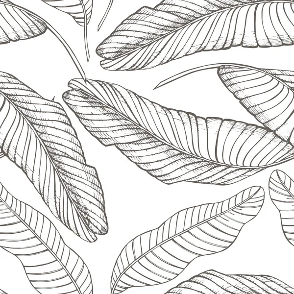 Джунгли листья бесшовные цветочный узор фон. Тропические пальмовые листья фона. Графическая иллюстрация в модном стиле . — стоковое фото