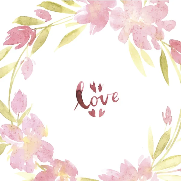 花の水彩画イラスト。母の日、結婚式、誕生日、イースター、バレンタインデー. — ストック写真