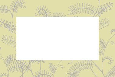 El çizilmiş çiçekler ve bitkiler nu yatay kartlar. El yazısı soyut metin duvar kağıdı. Soyut bir Vintage harf taklit. Botanik, Vintage çiçekler