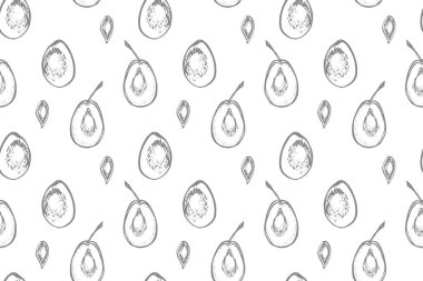 Erikler elle çizilmiş illüstrasyon. Mürekkep çizimi. El çizimi çizimi. Beyaz arka planda izole edilmiş. Sağlıklı organik yiyecekler. Çiftlik pazarı ürünleri. Paket tasarımı için en iyisi.