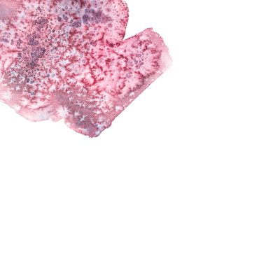 Beyaz arka planda soyut nokta suluboya. Kağıttaki renk sıçraması. Beyaz arkaplanda soyut çizimler. Metin için pankart, dekorasyon için grunge ögesi.