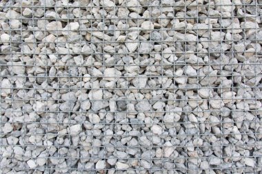 Örgü Tel metal ile taş duvar Blokları