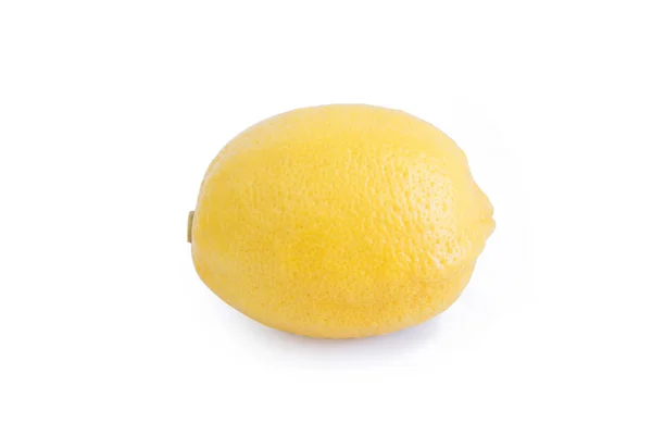 Лимон Ізольований Білому Тлі Відсічним Контуром — стокове фото