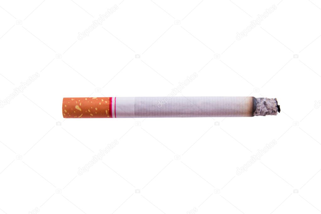 cigarette isolated on a white background with clipping path