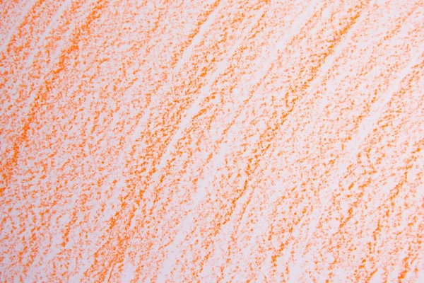 Cera Arancione Pastello Sfondo Scarabocchiare Texture Arancio Pastelli — Foto Stock
