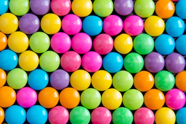 Pile Colorful Sweet Candy Chocolates Coated Background Colourful Collection — Stock Photo, Image