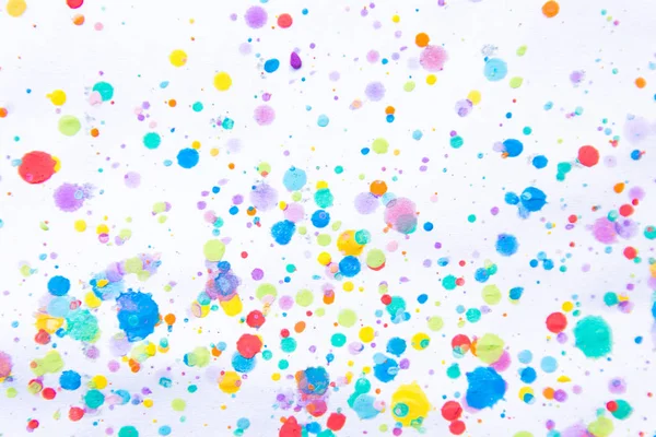 Colorful water color painting splash. Blot, Blurred spot. with texture. Multiple spots and stain water color on white background