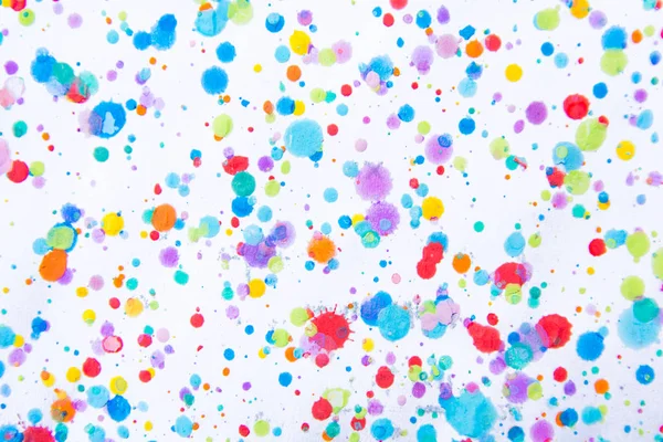 Színes Víz Színes Festés Splash Blot Blurred Helyszínen Textúra Több — Stock Fotó