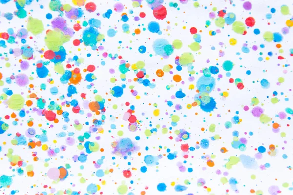 Πολύχρωμο Νερό Splash Χρώμα Ζωγραφική Λεκές Θολωμένη Spot Υφή Πολλαπλές — Φωτογραφία Αρχείου