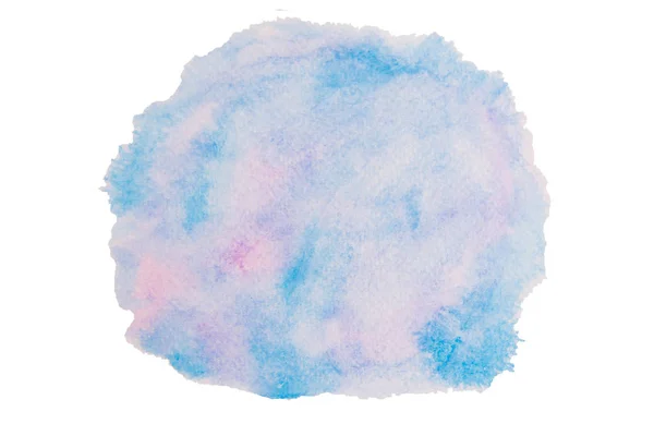 Watercolor Blue Purple Hand Drawn Splash Watercolour Texture White Background — Stock Photo, Image