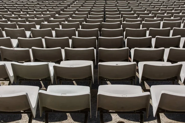 Empty Stadium Seats Row Sports Stadium — Stock Photo, Image