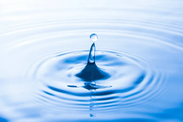 Water Drop Falling Water Make Waves Water Splash Water Drop — Stock Photo, Image