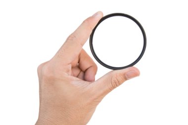 açık kamera filtre beyaz kırpma yoluyla izole tutmak el
