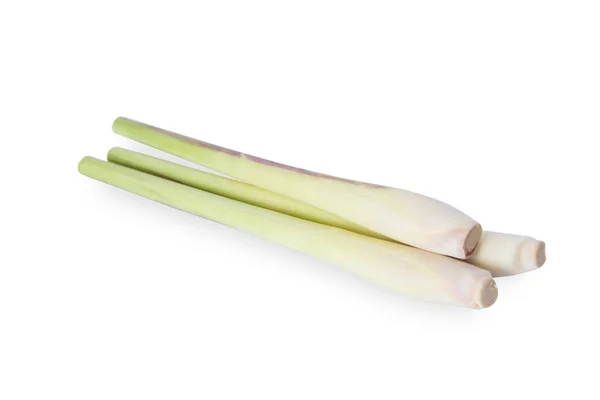 Lemon Grass Isolated White Background Clipping Path — Stock Photo, Image