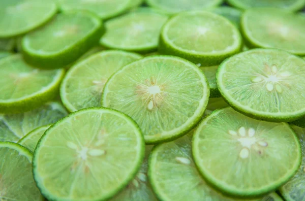 Citrus Fruit Lime Slices Background — Stock Photo, Image