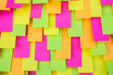 Post Not etiket, kağıt Not, renkli Multi posta o yapışkan not arka planı